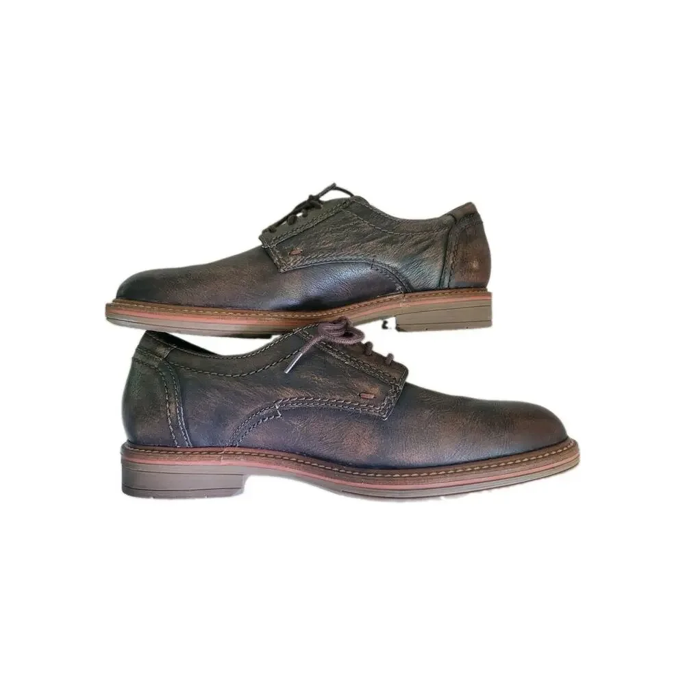 MEPHISTO 'Waino' Mens Distressed Brown Leather Oxfords Sz US 7.5
